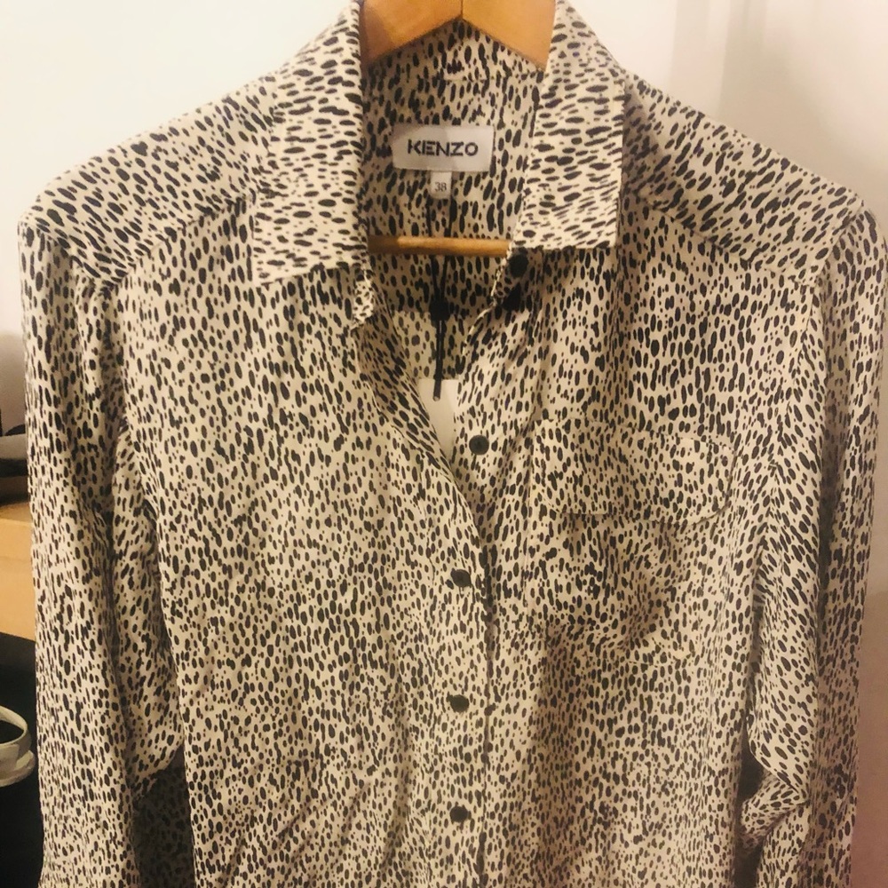 Kenzo leopard print shirt